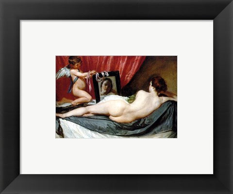 Framed Art Venus At Her Mirror Wall Decor 18x24 Artwork