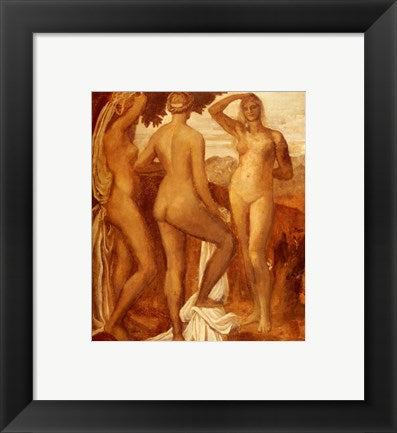 Framed Art Watts George Frederic The Judgement Of Paris Wall Decor 18x24 Artwork