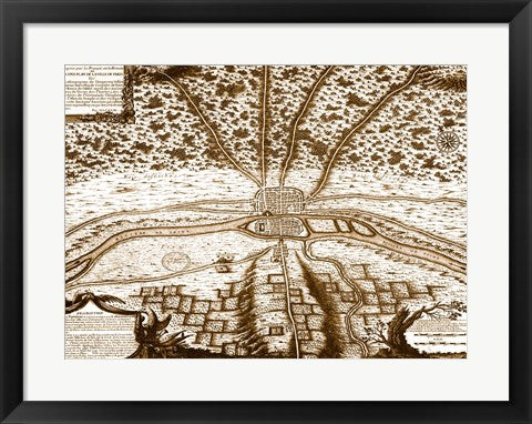 The first map of Paris