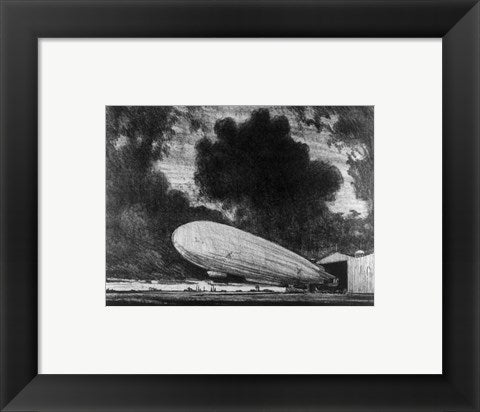 Framed Art The Zeppelin Wall Decor 18x24 Artwork