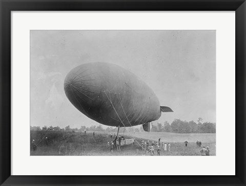 Framed Art American Dirigible, Blimp Wall Decor 18x24 Artwork
