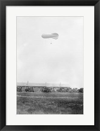 Framed Art Naval Blimp, Mineola Wall Decor 18x24 Artwork