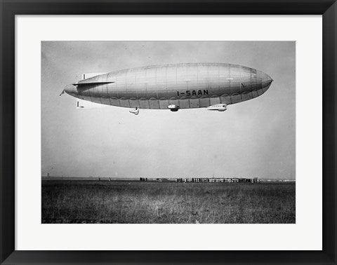 Framed Art Amundsen Blimp Air Ship I - SAAN Wall Decor 18x24 Artwork