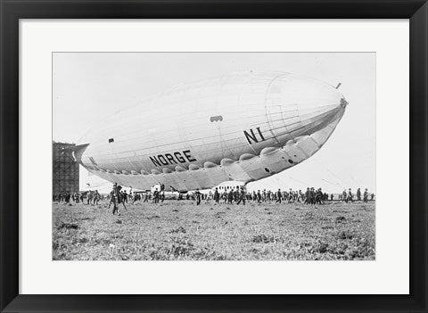 Framed Art Norge Blimp Closeup Wall Decor 18x24 Artwork
