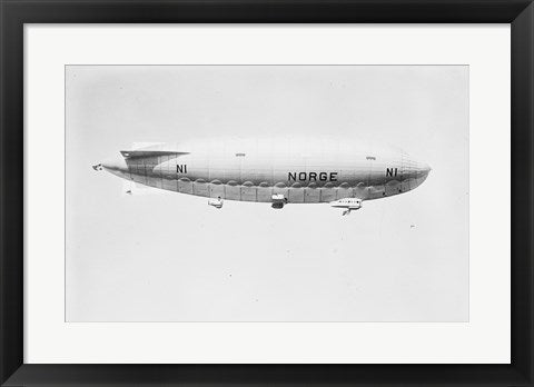 Framed Art Norge Blimp Flying Wall Decor 18x24 Artwork