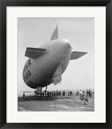 Framed Art Goodyear Blimp Wall Decor 18x24 Artwork
