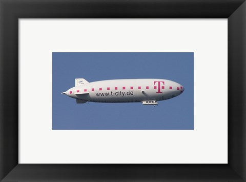 Zeppelin Colorized Framed Art Zeppelin - color photo Wall Decor 18x24 Artwork