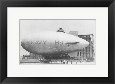 Framed Art H Class Blimp Wall Decor 18x24 Artwork