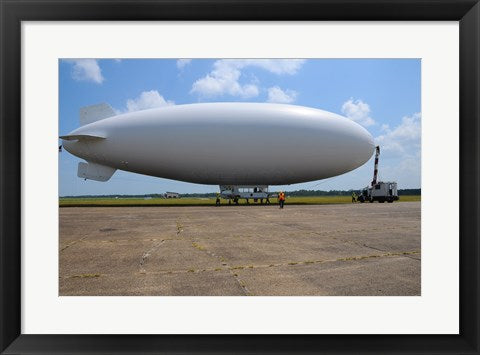 Framed Art US Navy Coast Guard Blimp Wall Decor 18x24 Artwork