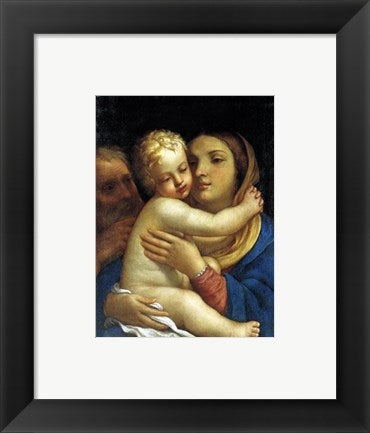 Framed Art Italian Sacra Famiglia Wall Decor 18x24 Artwork