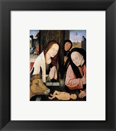 Framed Art The Birth of Christ Wall Decor 18x24 Artwork