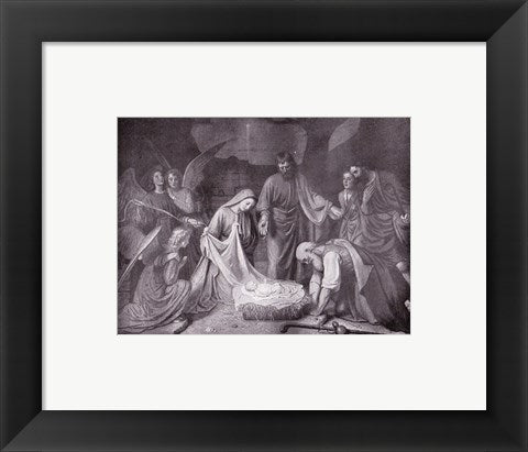 Framed Art The First Christmas Wall Decor 18x24 Artwork