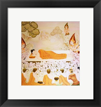 Framed Art Buddhist Temple Framed Art for your Home Wall Decor 18x24 Artwork