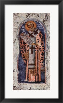 Framed Art Master of the church in Mistra Aphentico Wall Decor 18x24 Artwork