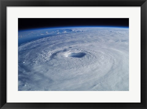 Framed Art Hurricane Isabel, as seen from the International Space Station Wall Decor 18x24 Artwork