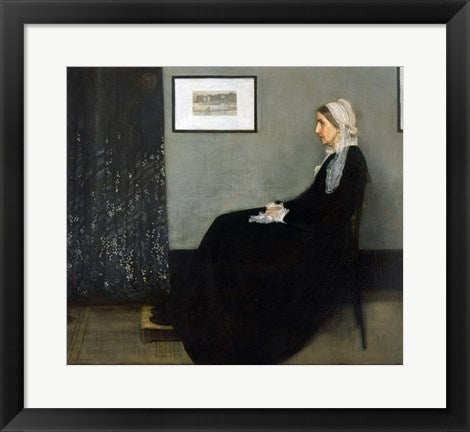 Framed Art Whistler's Mother by James Abbott McNeill Whistler Wall Decor 18x24 Artwork