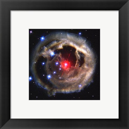 Framed Art Light Echo Around V838 Monocerotis Wall Decor 18x24 Artwork