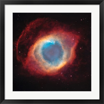 Framed Art The Helix Nebula: a Gaseous Envelope Expelled By a Dying Star Wall Decor 18x24 Artwork