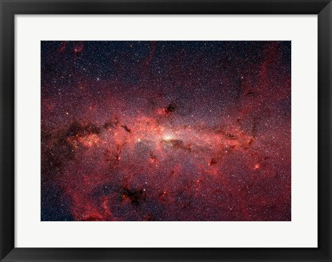 Framed Art Milky Way Galaxy Wall Decor 18x24 Artwork