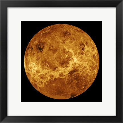 Framed Art Venus Globe Wall Decor 18x24 Artwork