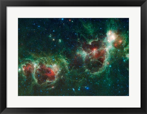 Framed Art The Heart and Soul Nebulae Wall Decor 18x24 Artwork
