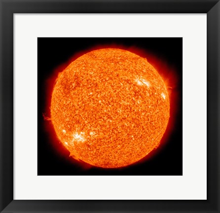 Framed Art The Sun Wall Decor 18x24 Artwork