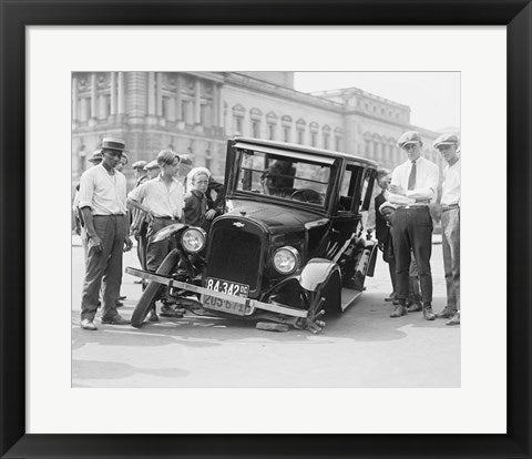 Framed Art Auto Wreck, USA, 1923 Framed Art for your Home Wall Decor 18x24 Artwork