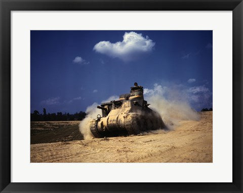 Framed Art M3 Lee Tank, Training Exercises, Fort Knox, Kentucky Wall Decor 18x24 Artwork