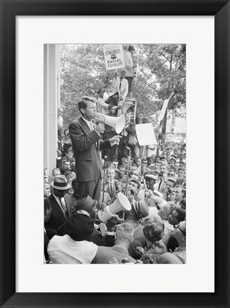 Framed Art Robert F. Kennedy Core Rally Speech Wall Decor 18x24 Artwork