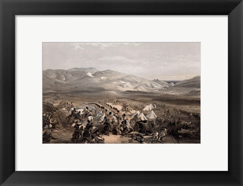 Framed Art Cavalry at the Battle of Balaklava Wall Decor 18x24 Artwork