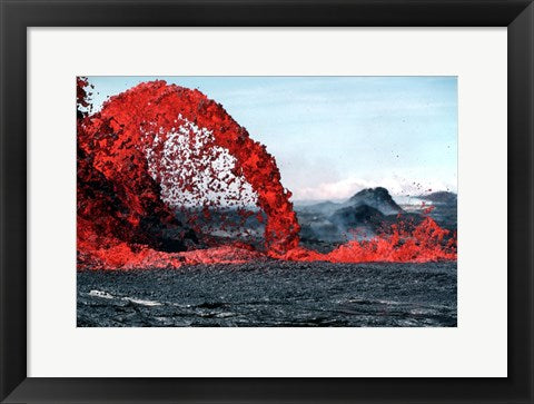 Framed Art Arching fountain of a Pahoehoe Wall Decor 18x24 Artwork