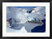 Framed Art Fumarole on Mount Redoubt, Alaska, USA Wall Decor 18x24 Artwork