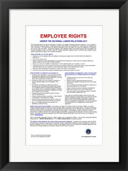 Framed Art Employee Rights Framed Art for your Home Wall Decor 18x24 Artwork