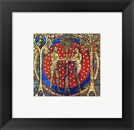 Framed Art Adam und Eve Framed Art for your Home Wall Decor 18x24 Artwork