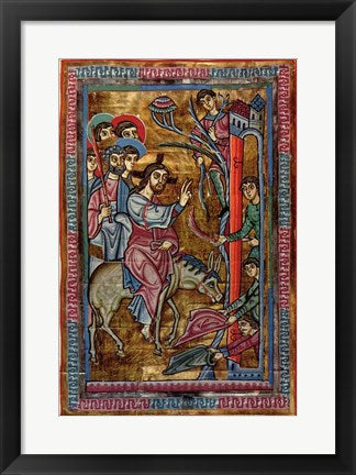 Framed Art Christ's Entry Into Jerusalem Wall Decor 18x24 Artwork