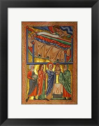Framed Art Frame Art An Angel Warning the Sleeping Three Magi Not to Return to Herod Wall Decor 18x24 Artwork