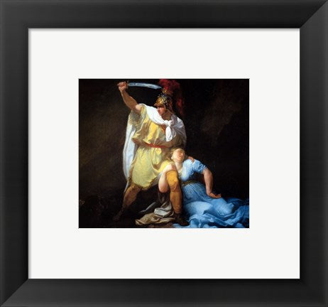 Framed Art Rhadamistus Killing Zenobia Wall Decor 18x24 Artwork