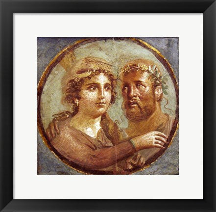 Framed Art Heracles and Omphale Wall Decor 18x24 Artwork