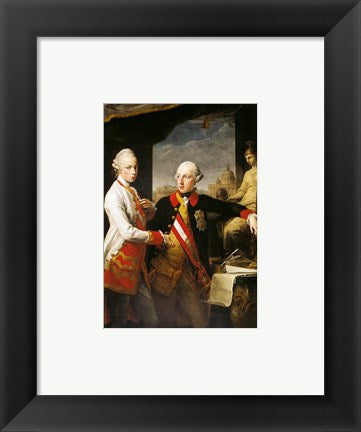Framed Art Portrait of Emperor Joseph II and his younger brother Grand Duke Leopold of Tuscany Wall Decor 18x24 Artwork