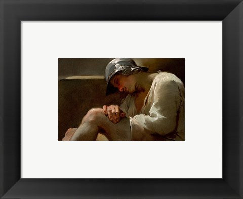 Framed Art A Sleeping Legionary Framed Art for your Home Wall Decor 18x24 Artwork