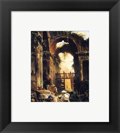 Framed Art Roman Ruins Wall Decor 18x24 Artwork