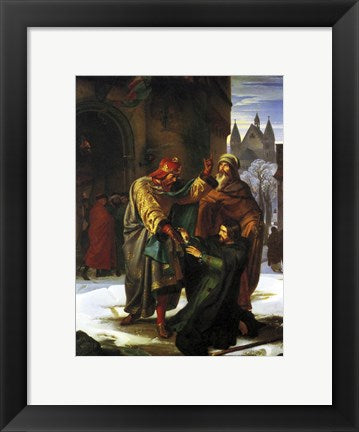 Framed Art The Reconciliation of Otto the Great with his Brother Henry Wall Decor 18x24 Artwork