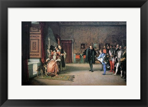 Framed Art Presentation by Don John of Austria to Charles V Wall Decor 18x24 Artwork