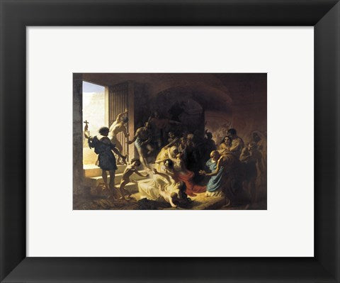 Framed Art Christian Martyrs in Colosseum Wall Decor 18x24 Artwork