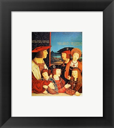 Framed Art Portrait of Emperor Maximilian and his family Wall Decor 18x24 Artwork
