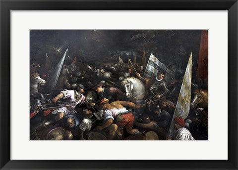 Framed Art Frame Art Battle Scene, Charles VIII recieving the crown of Napoli Wall Decor 18x24 Artwork
