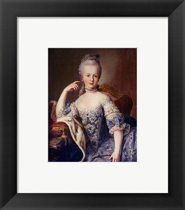 Framed Art Portrait of Marie Antoinette Wall Decor 18x24 Artwork