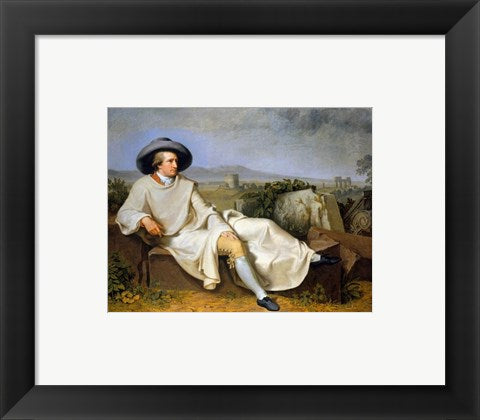 Framed Art Goethe in the Roman Campagna Wall Decor 18x24 Artwork
