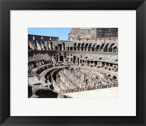 Framed Art Inside Rome’s Colosseum Wall Decor 18x24 Artwork