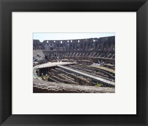 Framed Art The Colosseum in Rome side view Wall Decor 18x24 Artwork
